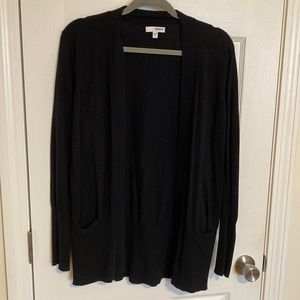 Black Cardigan, size XL.